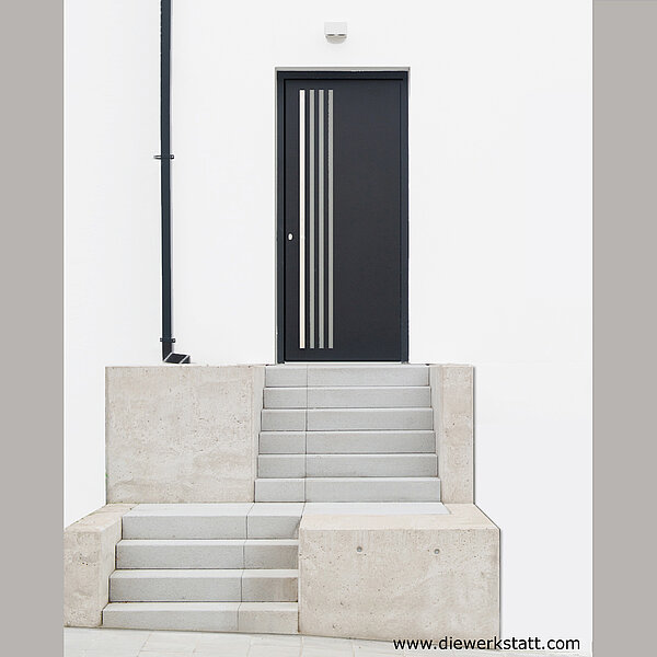moderne Haustür, minimalistische Haustür, schöne Haustüren mit Einbau in Luxembourg, Köln, Trier, Mainz