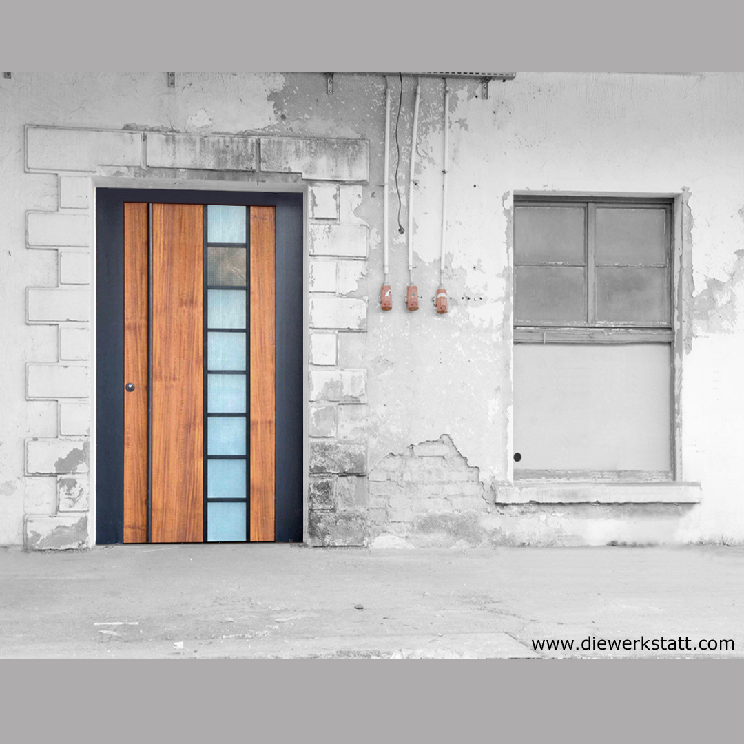 moderne Holzhaustür Schwarzstahl schöne Haustüren mit Einbau in Luxembourg Trier Mainz Heidelberg Wiesbaden Köln Bonne